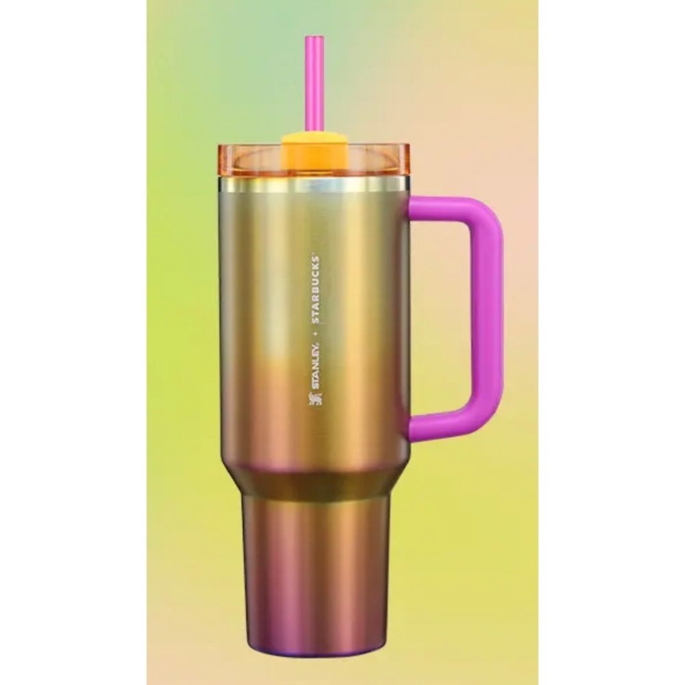 New 2024 Stanley x Starbucks 40oz Tumbler-Summer Sunset Gradient